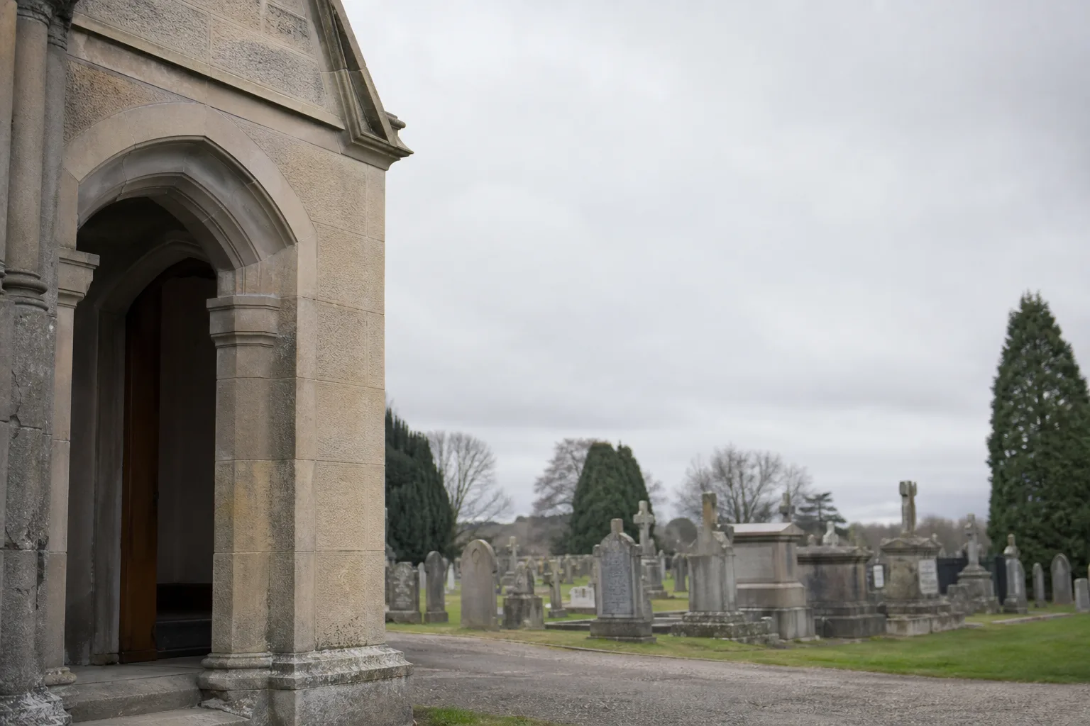 Burial first, stone later. The order most families learn backwards